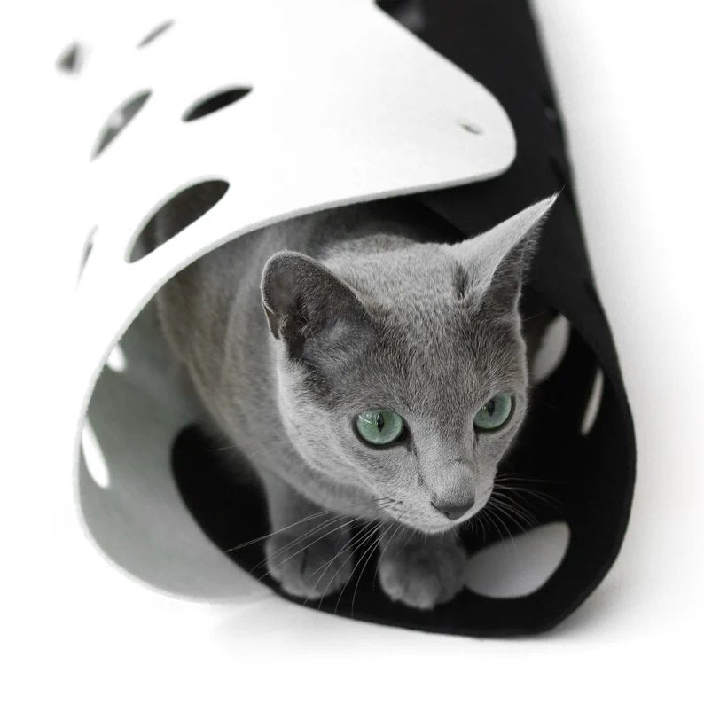 Felt cat tunnel multi function enrichment toys for cats - Noisylion